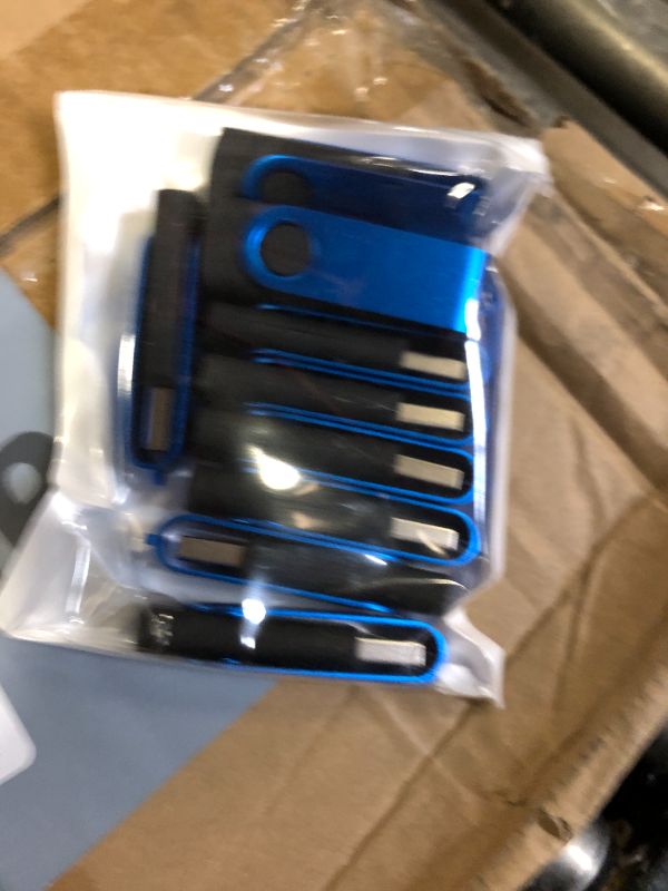 Photo 1 of Aoriher 10 Pack USB 2.0 Flash Drives Bulk, Portable USB Thumb Drives with Lanyards, Swivel Flash Drives Thumb Drives for Office School Data Storage (128MB)