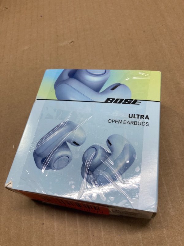 Photo 1 of Bose Ultra Open Earbuds with Immersive Audio, Open Ear Wireless Clip on Earbuds for Comfort, OpenAudio for Awareness, Up to 48 Hours of Battery Life, Moonstone Blue
