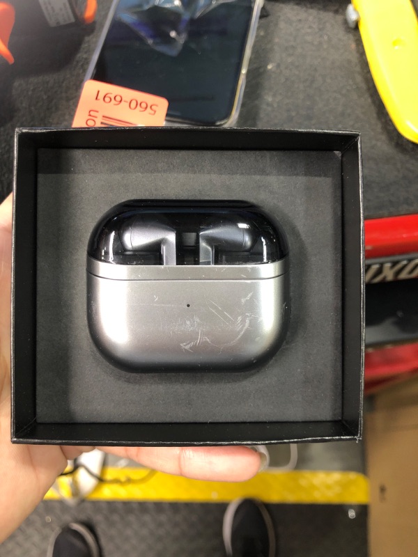 Photo 1 of SAMSUNG Galaxy Buds 3 Pro AI True Wireless Bluetooth Earbuds, Noise Cancelling, Sound Optimization, Real-Time Interpreter, Redesigned Comfort Fit, Silver [US Version, Amazon Exclusive 2Yr Warranty]