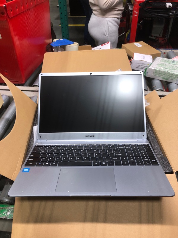 Photo 1 of *FOR PARTS ONLY/ DISPLAY DAMAGED AND DISTORTED* RIANIFEL Laptop Computer Win 11, 15.6 inch 1920x1080 FHD IPS Display, 16GB RAM / 512GB SSD Notebook PC with Intel Core i3-5005U, Support 2.4G/5G Hz WiFi, RJ45, BT5.0