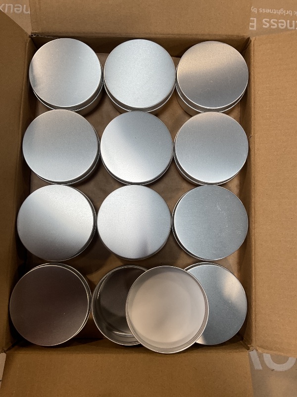 Photo 1 of 36 Metal Screw Top Tins