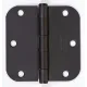 Photo 1 of Emtek 3.5" x 3.5" Plain Bearing 5/8" Radius Corners Mortise Hinge - Pair of Hinges
