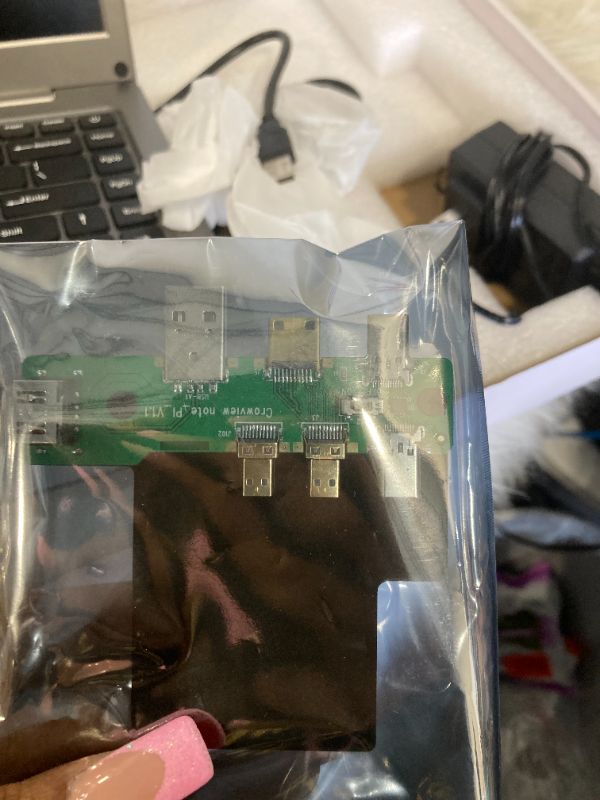 Photo 1 of ELECROW Portable Monitor with Keyboard 14" FHD 1080P USB C Monitor with Built-in Battery External Monitor for Phone Compatible with Raspberry Pi PC Xbox Switch - CrowView Note with RPi5 Adapter