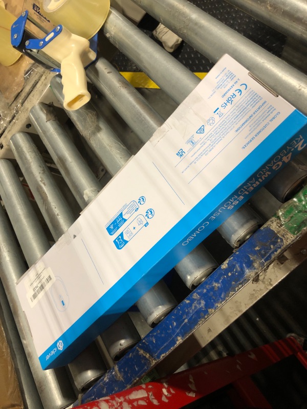 Photo 1 of iClever GK08 Wireless Keyboard and Mouse - Rechargeable Wireless Keyboard Ergonomic Full Size Design with Number Pad, 2.4G Stable Connection Slim Keyboard and Mouse for Windows, Mac OS Computer