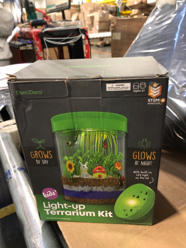 Photo 1 of Dan&Darci Light-Up Terrarium Kit for Kids - STEM Science Kits - Gifts for Kid - Educational DIY Toys for Boys & Girls - Crafts Projects Ideas for Ages 6 7 8-12 Year Old Age