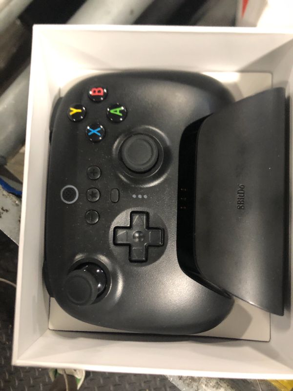 Photo 1 of 8Bitdo Ultimate 2.4G Wireless Controller, Hall Effect Joystick Update, Gaming Controller with Charging Dock for PC, Android, Steam Deck & Apple (Black)