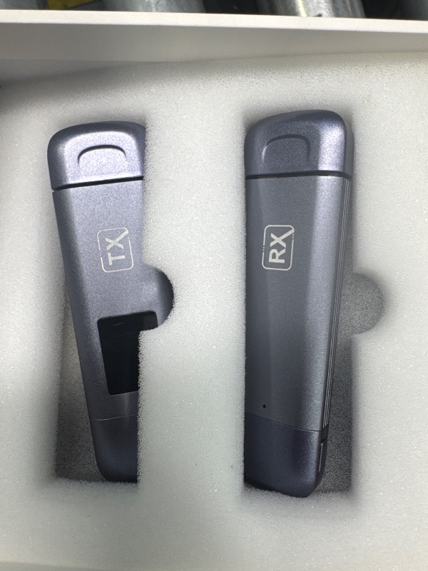 Photo 1 of Wireless HDMI Transmitter and Receiver, 4K Decode 1080P Output, Wireless HDMI Sender Extender, Metal Housing, LED Display, 100FT Range, 2.4G&5G, for PC/DV/HDTV/Projector/TV Box, No Need App/Bluetooth