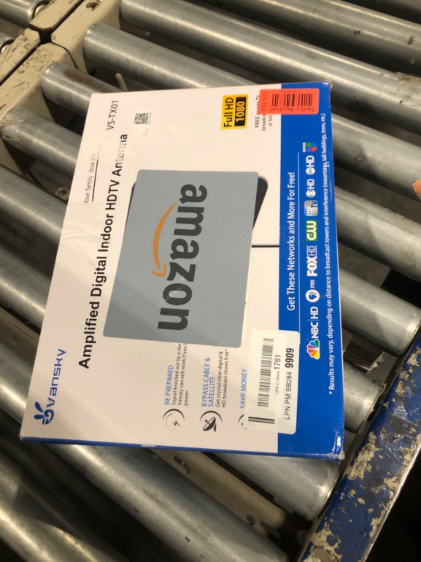 Photo 1 of TV Antenna Indoor, Digital Amplified Indoor HDTV Antenna, 1080p VHF UHF Television Local Channels Detachable Signal Amplifier and 16.5ft Long Coax Cable