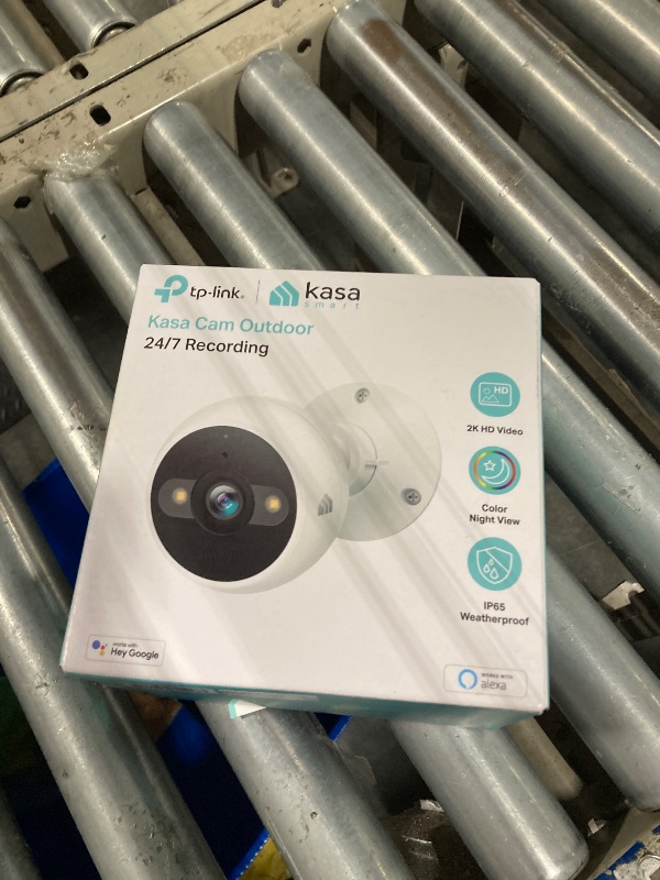 Photo 1 of Kasa Smart 2K QHD Security Camera Outdoor Wired, IP65, Starlight Sensor & 98Ft Night Vision, Motion/Person Detection, 2 Way Audio w/Siren, Cloud/SD Card Storage, Alexa &Google Home Compatible(KC420WS)
