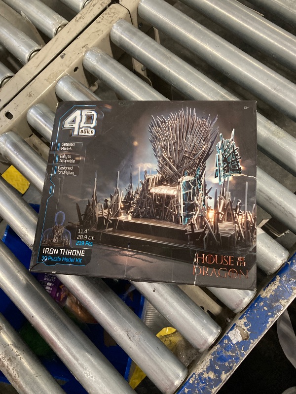 Photo 2 of 4D Build, Game of Thrones Iron Throne 3D Model Kit, GOT Collectibles & Desk Décor, Adult Puzzles for Fantasy Book GOT Fans, 3D Puzzles for Adults & Teens, 219 Pieces, for Ages 12 & Up