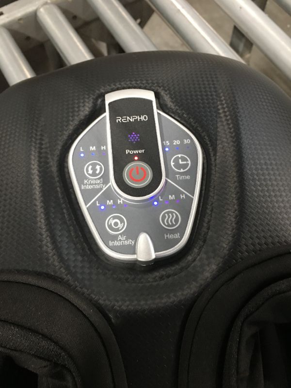 Photo 3 of ***front has a little damage on the surface*** RENPHO Foot Massager Machine with Heat [2025 Upgraded], FSA HSA Eligible Foot Massager, Valentines Day Gifts for Women Men Mom, 3 Heat Levels, Wireless Control Shiatsu Foot Massager, True Foot Massage