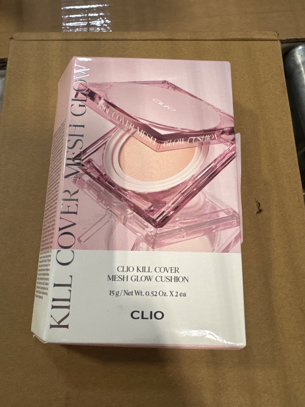 Photo 2 of ****tested***
CLIO Kill Cover Mesh Glow Cushion Foundation ([Refill Included] 15g*2, 21C LINGERIE), Glass Skin, Long-Lasting, Lightweight, Buildable Coverage, Glowy Skin Makeup