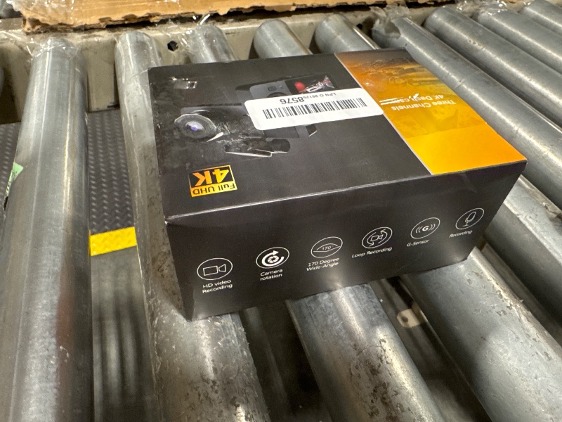 Photo 1 of Dash Camera for Cars, 3 Channel 4K Car Camera, Dash Cam Front and Rear Inside, Triple Car Camera with 32GB Card, G-Sensor,IR Night Vision, 24Hr Parking, Loop Recording