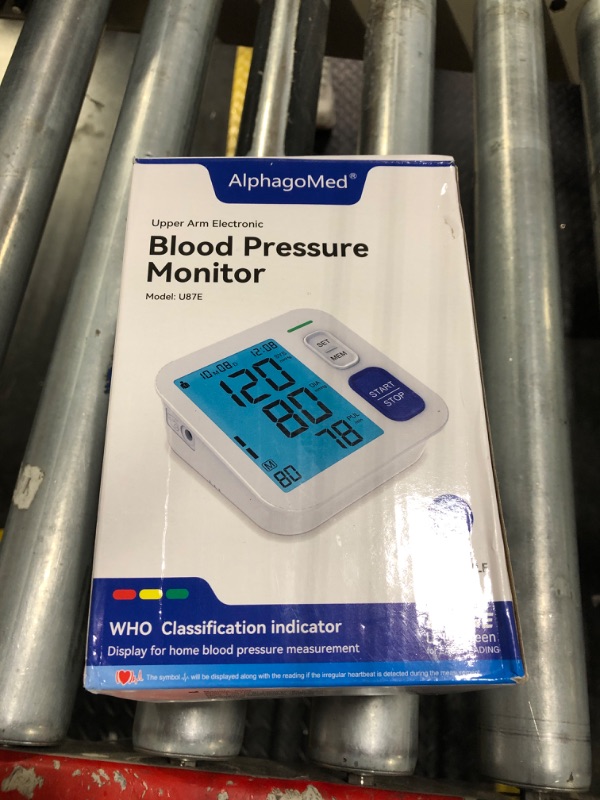 Photo 2 of Blood Pressure Monitors for Home Use, 9-17'' & 13-21'' Extra Large Blood Pressure Cuff Upper Arm, Oversized Operation Button &Large Backlit LCD, Automatic BP Machine with USB Cable and 4 AAA Batteries