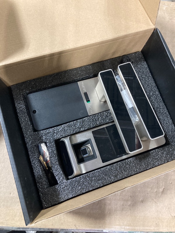 Photo 1 of Harfo Smart Door Lock, Heavy Duty Keyless Entry Door Lock, Fingerprint Door Lock, Door Locks with Keypads, Full App Control Digital Door Lock, Keypad Lock Electronic Door Lock(Satin Nickel)