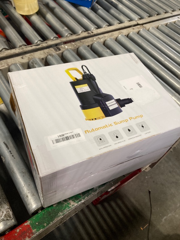 Photo 1 of **MISSING PIECES***QIOMALA 1 HP Automatic Submersible Water Pump, 3450 GPH Sump Pump Submersible Utility Pump with 3/4" Garden Hose Check Valve Adapter, High Flow Water Removal for Pool Draining Flooded Basement 