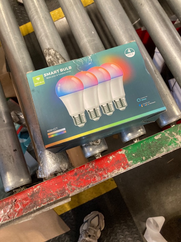 Photo 1 of Vanance Smart Light Bulbs 4Pack with Remote, A19 E26 800LM LED Color Changing Light Bulb, WiFi & Bluetooth 5.0, Warm to Cool White, Dimmable, RGB Smart Home Lighting Work with Alexa Google Assistant