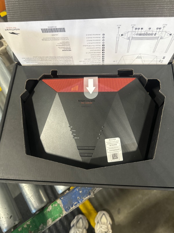 Photo 2 of NETGEAR Nighthawk Pro Gaming 6-Stream WiFi 6 Router (XR1000) - Security Features, AX5400 Wireless Speed (up to 5.4Gbps), DumaOS 3.0 Optimizes Lag-free Server Connections, 4 x 1G Ethernet ports