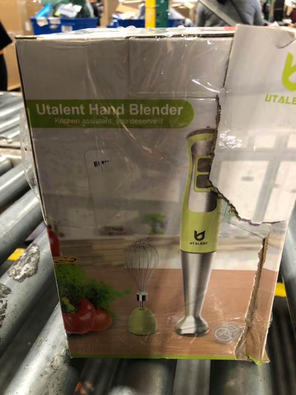 Photo 2 of *FOR PARTS ONLY* Immersion Hand Blender, UTALENT 3-in-1 8-Speed Stick Blender with Milk Frother, Egg Whisk for Coffee Milk Foam, Puree Baby Food, Smoothies, Sauces and Soups - Green