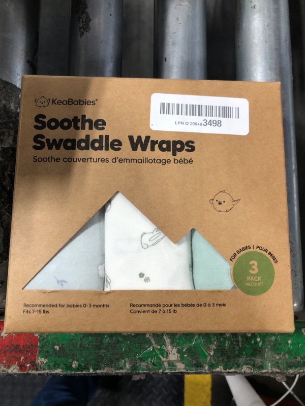 Photo 2 of 3-Pack Organic Baby Swaddle Sleep Sacks - Newborn Swaddle Sack, Ergonomic Baby Swaddles 0-3 Months, Swaddles for Newborns, Baby Sleep Sack, Baby Swaddle Blanket Wrap, Baby Essentials (Bunnies)