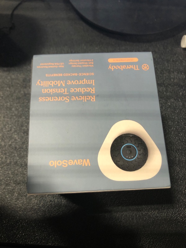 Photo 1 of Therabody Wave Series Wave Solo - Handheld Bluetooth Enabled Massage Device. Ultra Portable Vibration Therapy Ball with QuietRoll Technology & 3 Customizable Vibration Frequencies in Therabody App