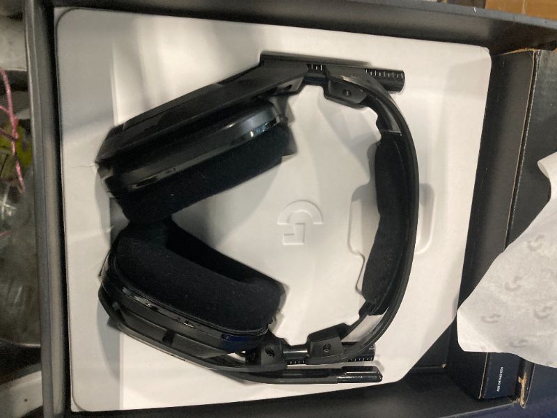 Photo 1 of Logitech G Astro A50 X Omni-Platform Wireless Gaming Headset + Base Station for PS5, Xbox, PC: PLAYSYNC Video & Audio Switcher, HDMI 2.1 4K 120Hz VRR, <24 bit/48 kHz, 24hr Battery, 2.4GHz & BT - Black