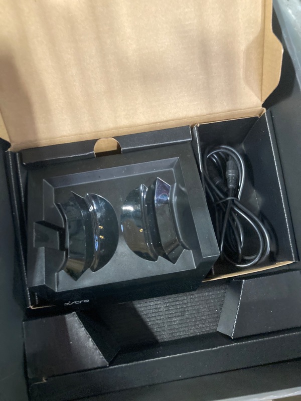 Photo 1 of Logitech G Astro A50 X Omni-Platform Wireless Gaming Headset + Base Station for PS5, Xbox, PC: PLAYSYNC Video & Audio Switcher, HDMI 2.1 4K 120Hz VRR, <24 bit/48 kHz, 24hr Battery, 2.4GHz & BT - Black