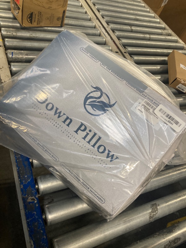 Photo 1 of Canadian White Goose Down Pillow King Size,1050+ Fill Power Soft Side Sleeper Pillow for Sleeping Neck Pain Relief,100% Cotton Shell 600 Thread Count Bed White Hotel Quality Fluffy Pillows