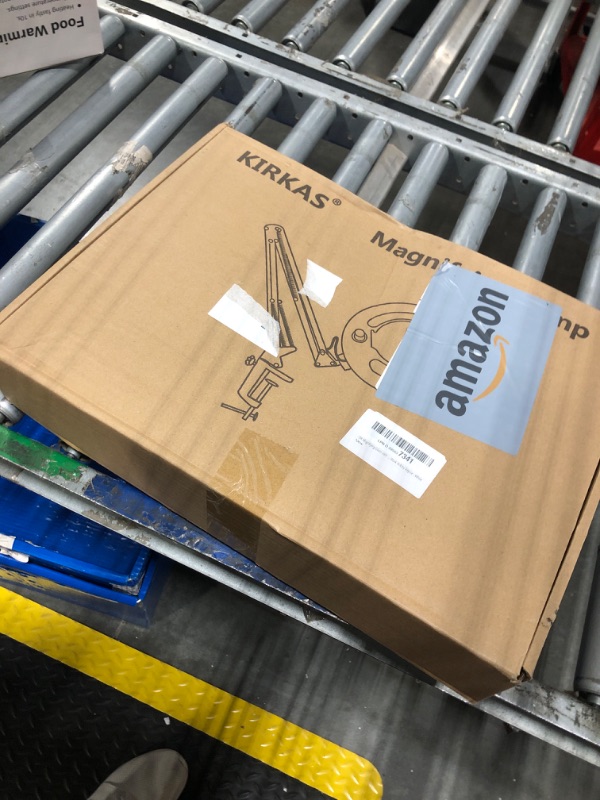 Photo 1 of 10X Magnifying Glass with Light, KIRKAS 2,200 Lumens LED Magnifying Lamp with Clamp, Stepless Dimmable Real Glass Lens Magnifier, Adjustable Arm Workbench Light for Close Work Hobby Repair - White