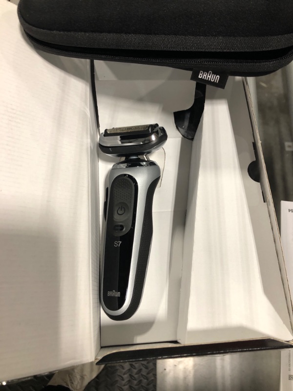 Photo 1 of Braun Series 7 7032cs Flex Electric Razor for Men, Wet & Dry, Electric Razor, Rechargeable, Cordless Foil Shaver with Beard Trimmer and Charging Stand, Silver