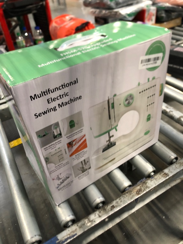 Photo 1 of StitchMaster Pro:Ballet on twin needles.Sewing machine,sewing machine for beginners,Double needle and double thread,16 kinds of stitches.Sewing machine for Household,sewing machine for adults.White