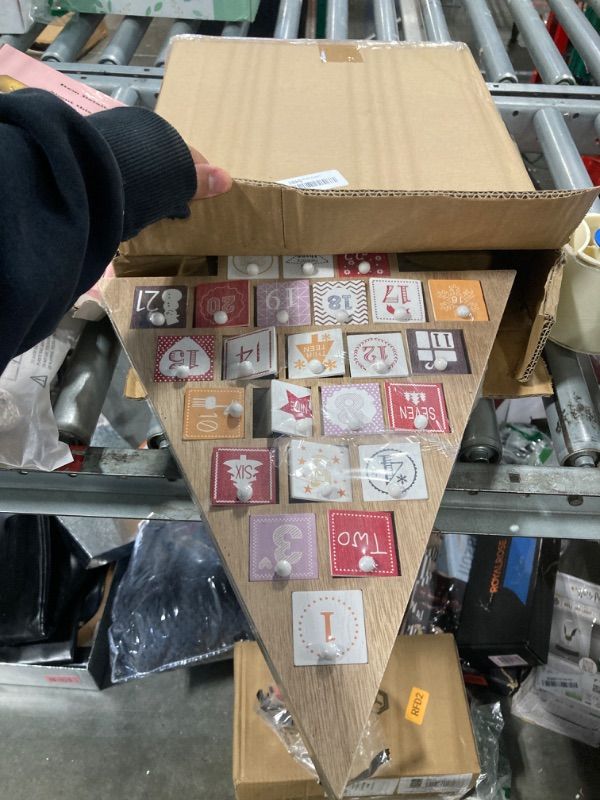 Photo 1 of Notakia 15" Tall Christmas Vacation Advent Calendar 2024 Nature Wooden Reusable Advent Calendar Tree Shape Santa Countdown Holiday Gifts with 24 Removable, Fillable Drawers Adults Kids Home Decoration Step 2 Empty Vdvent Calendar to Fill