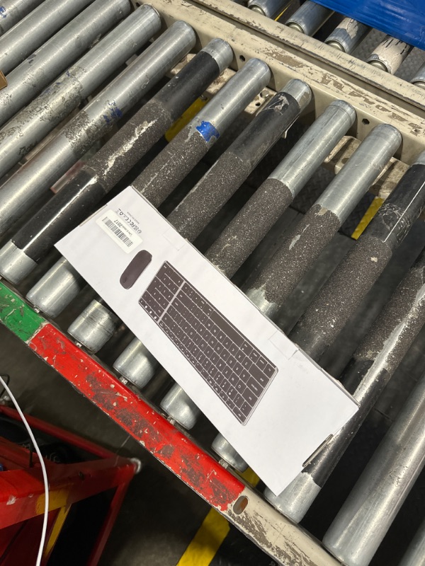 Photo 1 of Wireless Bluetooth Keyboard and Mouse for Mac, Multi-Device Rechargeable Slim Keyboard and Mouse Stainless Steel Full Size, Compatible with MacBook Pro/Air, iPad, iMac - White Rose Gold