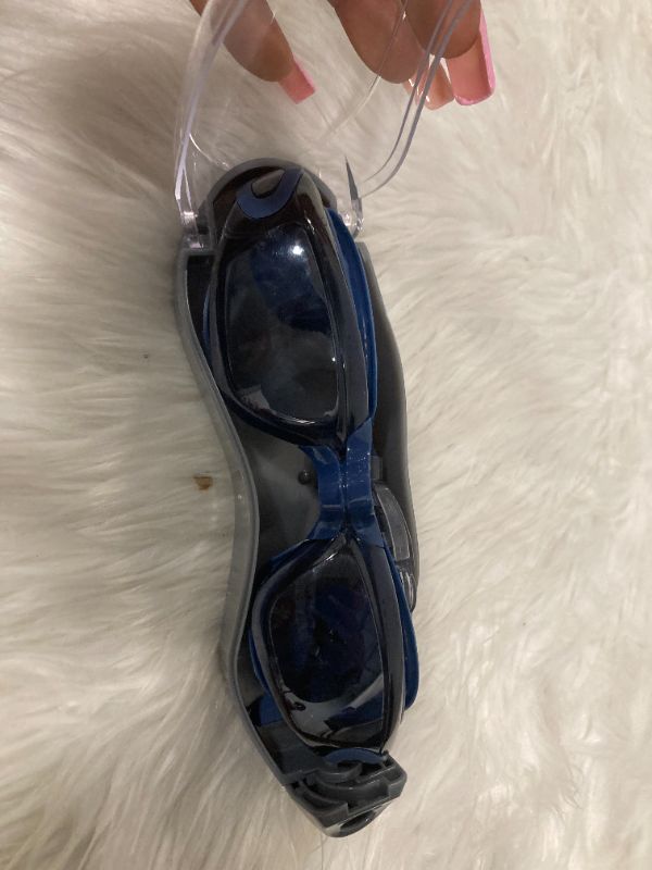 Photo 1 of Aegend Polarized Swim Goggles, Upgraded Swimming Goggles High Nose Bridge Soft Silicone Anti-Fog No Leakage Adults Men Women  BLUE STRAP 