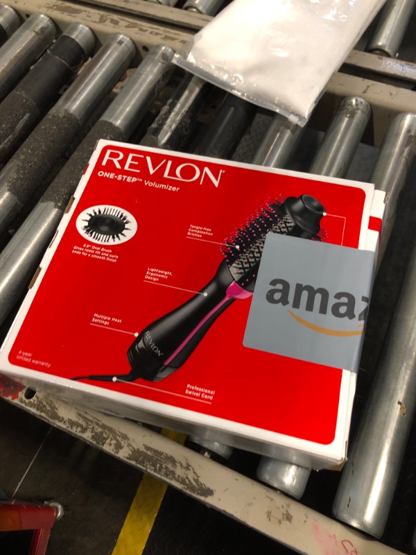 Photo 1 of REVLON One-Step Volumizer Hair Dryer and Styler, for Less Frizz, More Shine, and Reduced Heat Damage for Salon Style Round Brush for Blowout, Black (Amazon Exclusive)