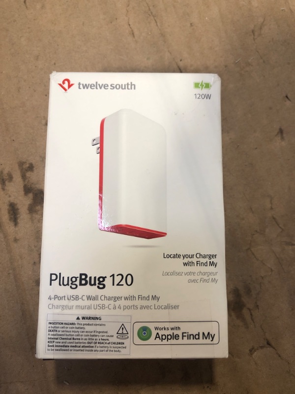 Photo 2 of ***USED***Twelve South PlugBug - 4-Port 120W USB-C Wall Charger with Find My