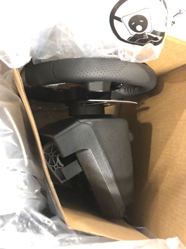 Photo 1 of Logitech G920 Driving Force Racing Wheel and Floor Pedals, Real Force Feedback, Stainless Steel Paddle Shifters, Leather Steering Wheel Cover for Xbox Series X|S, Xbox One, PC, Mac - Black