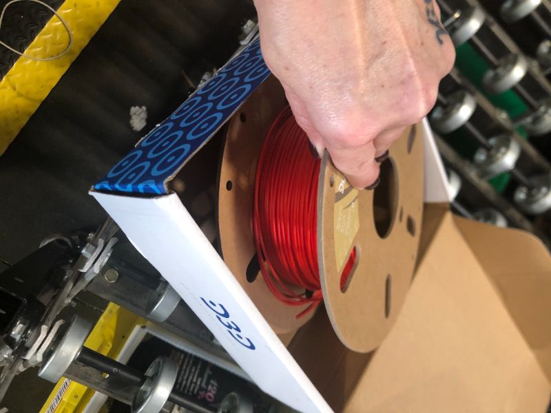 Photo 3 of ***USED***DURAMIC 3D PLA Filament 1.75mm Red 1kg Spool, Jam-Free High Stifness 3D Printing Filament with Cardboard Spool, No-Tangling No-Clogging Dimensional Accuracy 99% +/- 0.03 mm