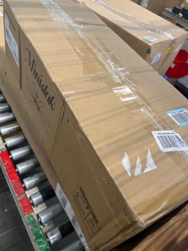 Photo 1 of 72 Inch Ceiling Fans with Lights and Remote Control, Black Large Ceiling Fans with 6 Speed DC Motor and 8 Wood Blades, Modern Ceiling Fans for Indoor/Outdoor Living Room, Farmhouse and Patio