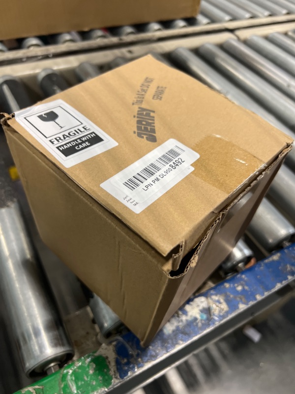 Photo 1 of Jerify 6 Pcs Acrylic Risers Display Stands, 5.91'' 5.12'' 3.54'', Clear Round Nesting Buffet Risers Pedestal Display Shelf with Hollow Bottom for Party Cake Tabletop Jewelry Food Display, 3 Sized