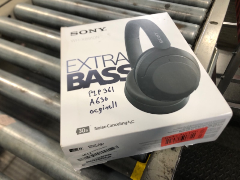 Photo 2 of ****FACTORY SEALED**** Sony WH-XB910N EXTRA BASS Noise Cancelling Headphones, Wireless Bluetooth Over the Ear Headset with Microphone and Alexa Voice Control, Black