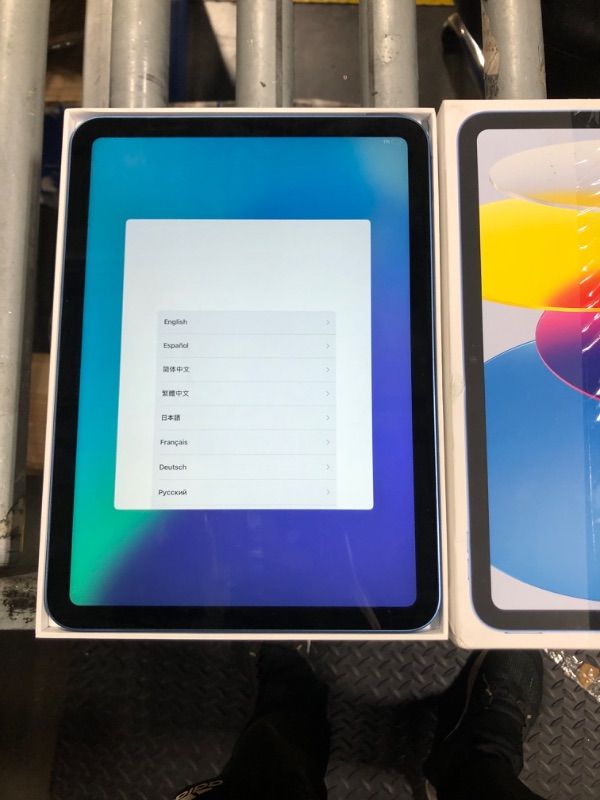 Photo 3 of ****NO CHARGER**** Apple iPad (10th Generation): with A14 Bionic chip, 10.9-inch Liquid Retina Display, 64GB, Wi-Fi 6, 12MP front/12MP Back Camera, Touch ID, All-Day Battery Life – Blue