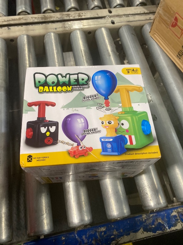 Photo 1 of **USED** Balloon Launcher Toy Set, Balloon Powered Cars, Inertial Balloon Car, Creative Inflatable Balloon Pump Racing Car, Scientific Experiment Intelligence Education Preschool Children's Toys (Duck)
