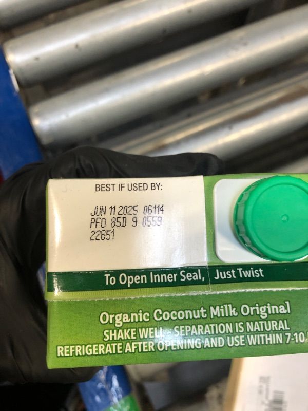 Photo 1 of  EXPIRED NO RETURN Pacific Foods Original Organic Coconut Milk, Plant Based Milk, 32 oz Carton