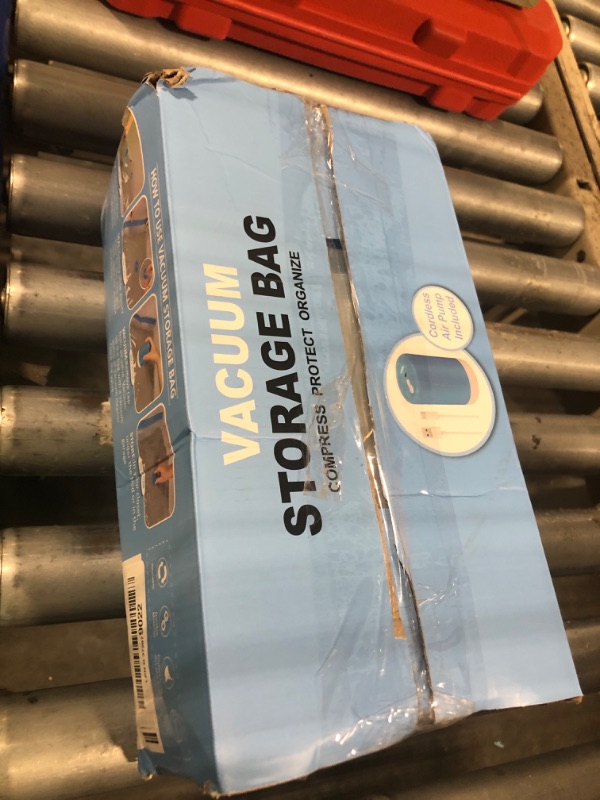 Photo 1 of [Missing pump and has only 10 bags] 12 Pack Travel Vacuum Storage Bags with Portable Electric Pump, Vacuum Seal Space Saver Bags for Clothing, Vacuum Travel Bags for Luggage