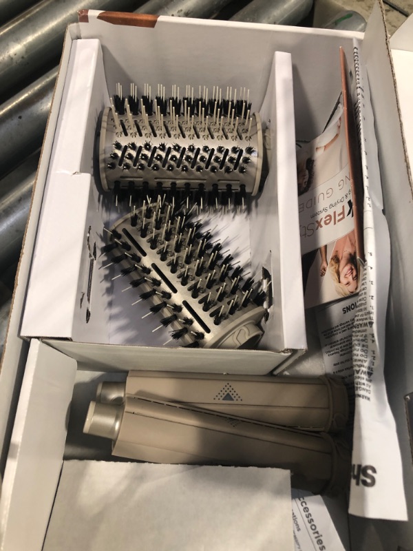 Photo 1 of Shark HD430REF (Refurbished) FlexStyle Air Styling & Drying System, Powerful Hair Dryer Brush & Multi-Styler with Auto-Wrap Curlers, Paddle Brush, Oval Brush, Concentrator Attachment, Stone (Renewed)
