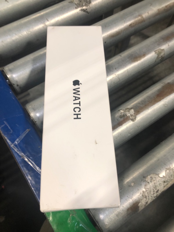 Photo 1 of ** Open inspection New ** Apple Watch SE (2nd Gen) [GPS + Cellular 40mm] Smartwatch with Silver Aluminum Case with Blue Cloud Sport Loop One Size. Fitness and Sleep Trackers, Crash Detection, Heart Rate Monitor, Carbon Neutral