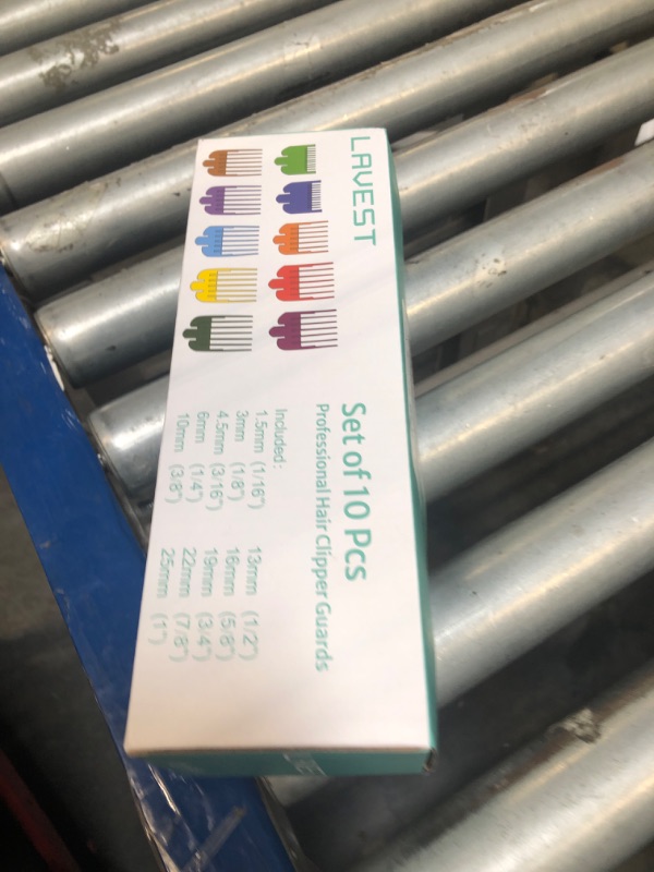 Photo 1 of 10 Professional Hair Clipper Guards Cutting Guides Compatible with Most Wahl Clippers with Organizer, Color Coded Clipper Combs Replacement - 1/16" to 1"