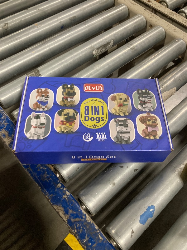 Photo 1 of dOvOb Micro Mini Blocks 8 in 1 Dogs Set, 1616 Pieces Bricks, 3D Puzzle Collection Animal Model Toys as Gift for Adult or Kids