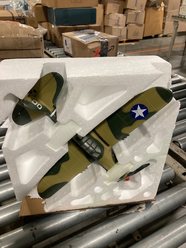 Photo 3 of ANBURI RC Plane 4-CH RC Airplane – RC Airplane Ready to Fly Upgrade P-40 Warhawk Remote Control Airplanes for Beginners Adult with Beginners with Xpilot Stabilization System